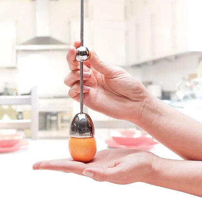 Stainless Steel Egg Opener – Precise Opening with Tapping Effect