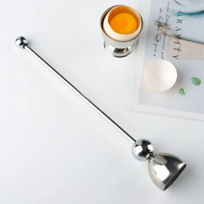 Stainless Steel Egg Opener – Precise Opening with Tapping Effect