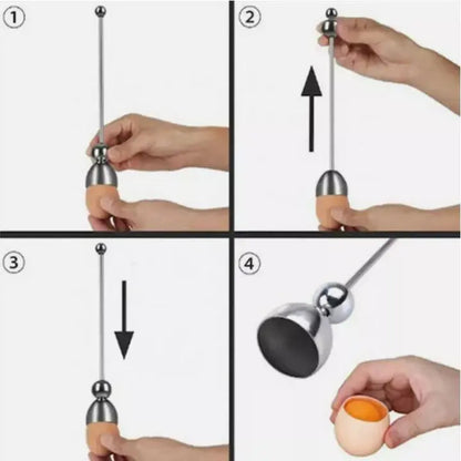 Kalsten | Stainless Steel Egg Opener – Precise Opening with Tapping Effect