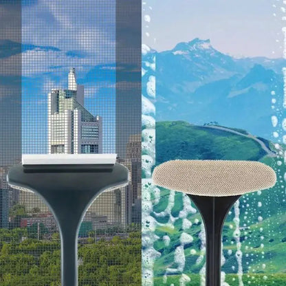 BowLift | Multifunctional Cleaning Brush for Glass and Insect Screens – Dry/Wet
