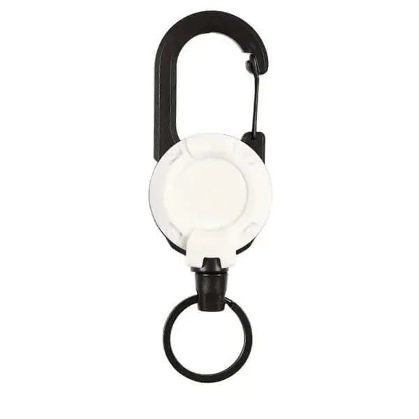 Tactical keychain with retractable cable