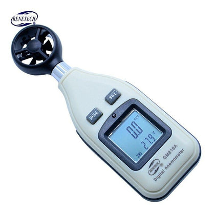 BowLift | Wind Speed Meter with LCD Backlight Display Handheld Windmeter