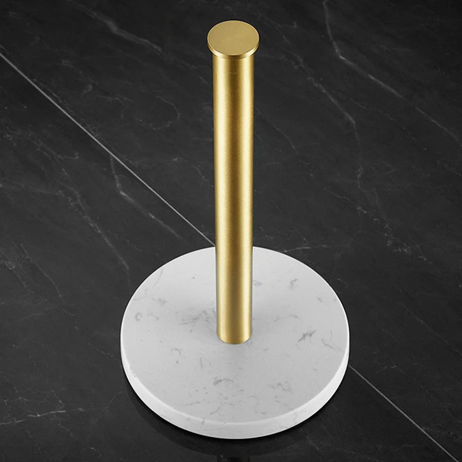 BowLift | Marble paper towel holder – gold details for exceptional style