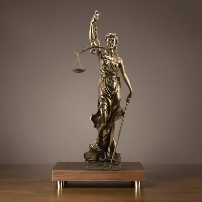 Statue of Lady Justice – An Elegant Decorative Sculpture of Justitia