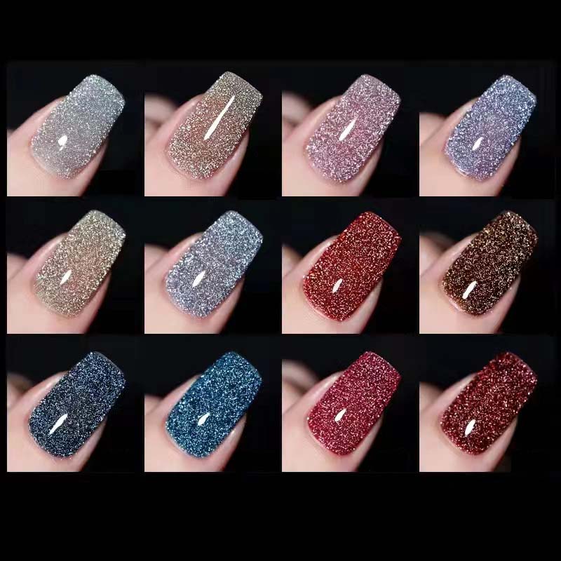 High density glitter nail gel polish | Bowlift