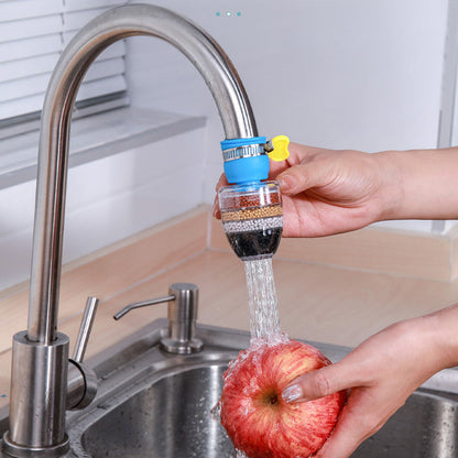 Multi-stage kitchen faucet filter
