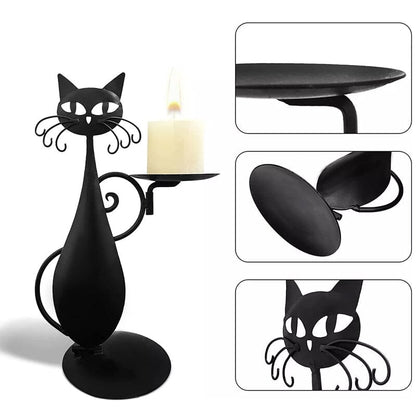 Skanto | Black Cat Candle Holder