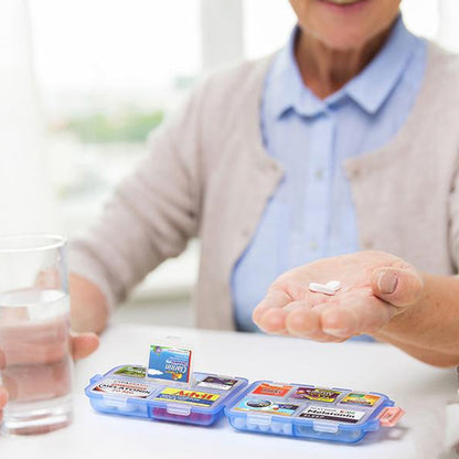 BowLift | Travel Pill Organizer Box (161 Labels for Customization)