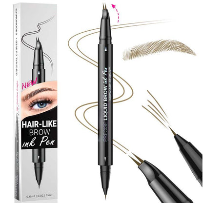Skanto | 2-in-1 Dual-Ended Eyebrow Pencil with Micro-Fork Tip Applicator and Precision Brush Tip