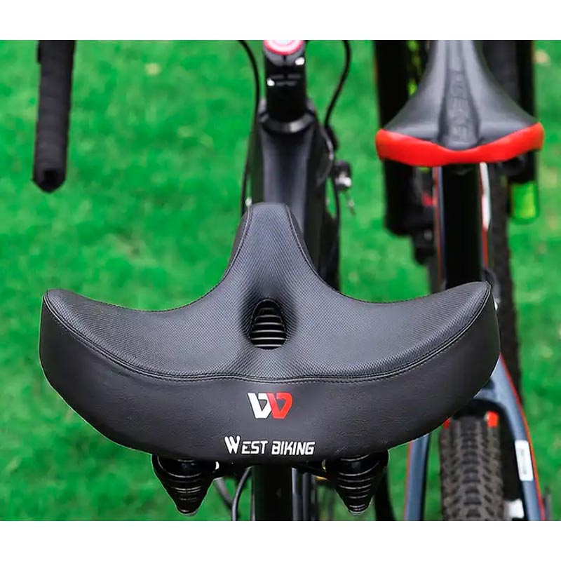 BowLift | RideEase - Extra Wide & Breathable Comfortable Bike Saddle, Ergonomic Bicycle Seat