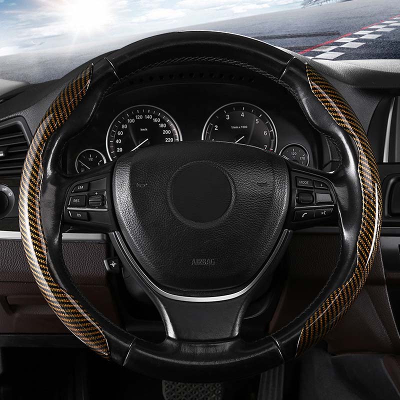 BowLift | Universal Laser Carbon Fiber Pattern Steering Wheel Cover
