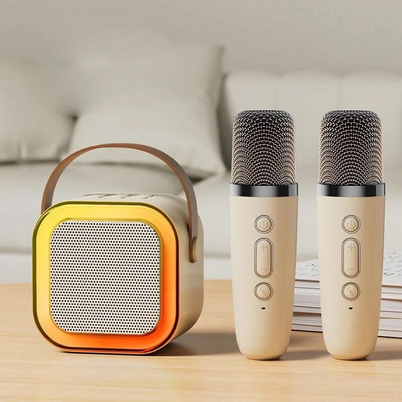 Mini Karaoke Machine with Wireless Microphones | Skanto