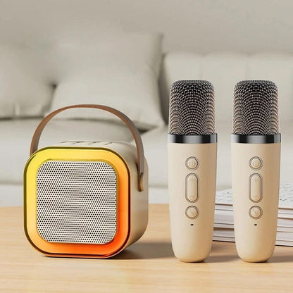 Mini Karaoke Machine with Wireless Microphones | Skanto