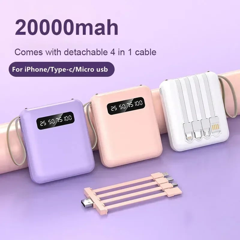 BowLift | 4-in-1 Power Bank Fast Charging