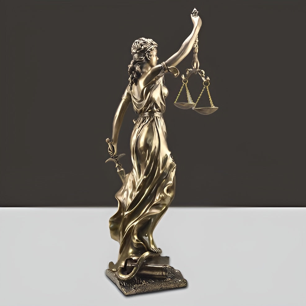 Statue of Lady Justice – An Elegant Decorative Sculpture of Justitia
