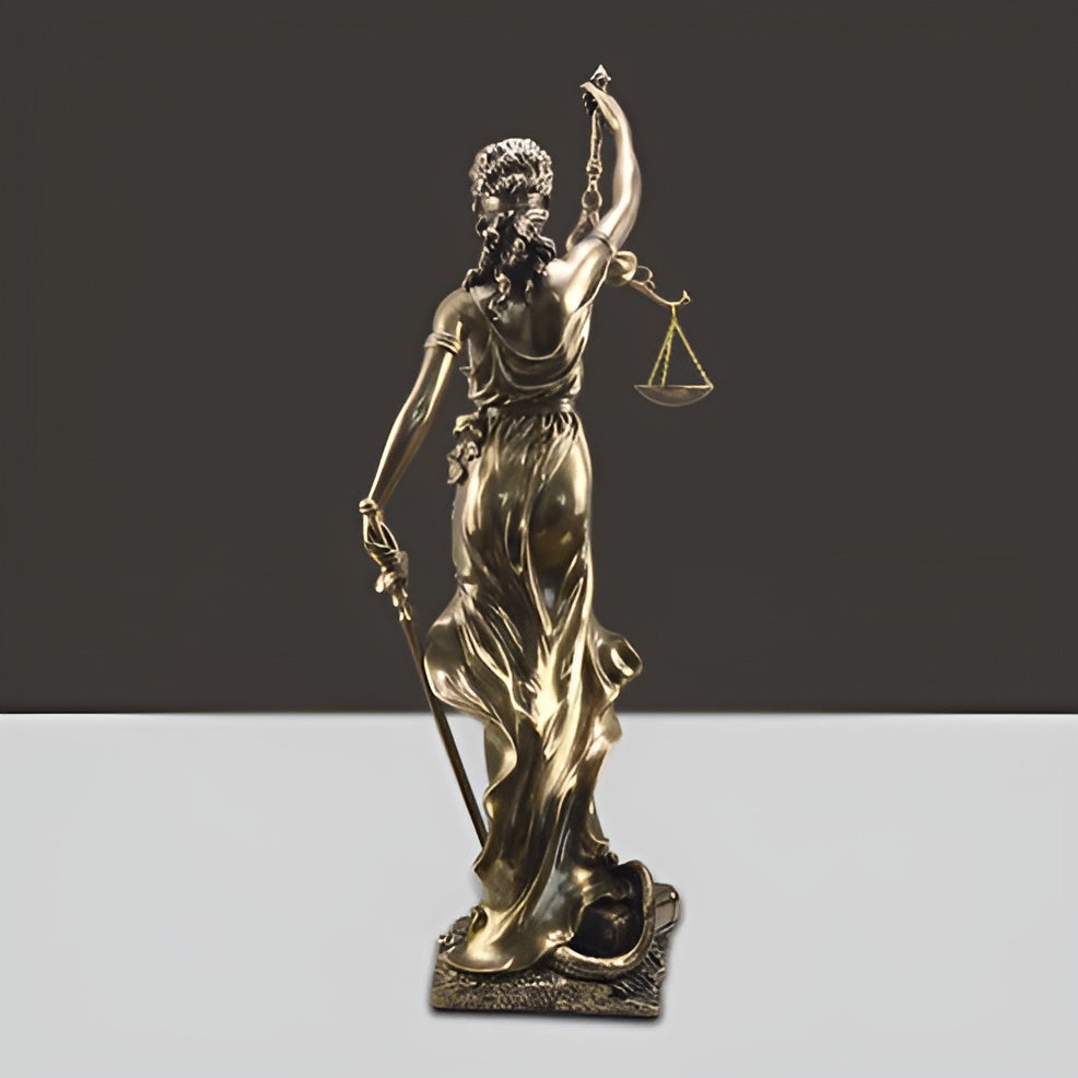 Statue of Lady Justice – An Elegant Decorative Sculpture of Justitia