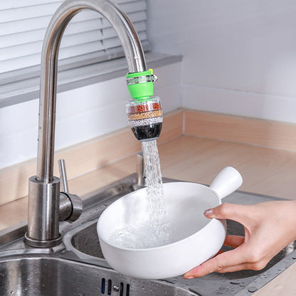 Multi-stage kitchen faucet filter