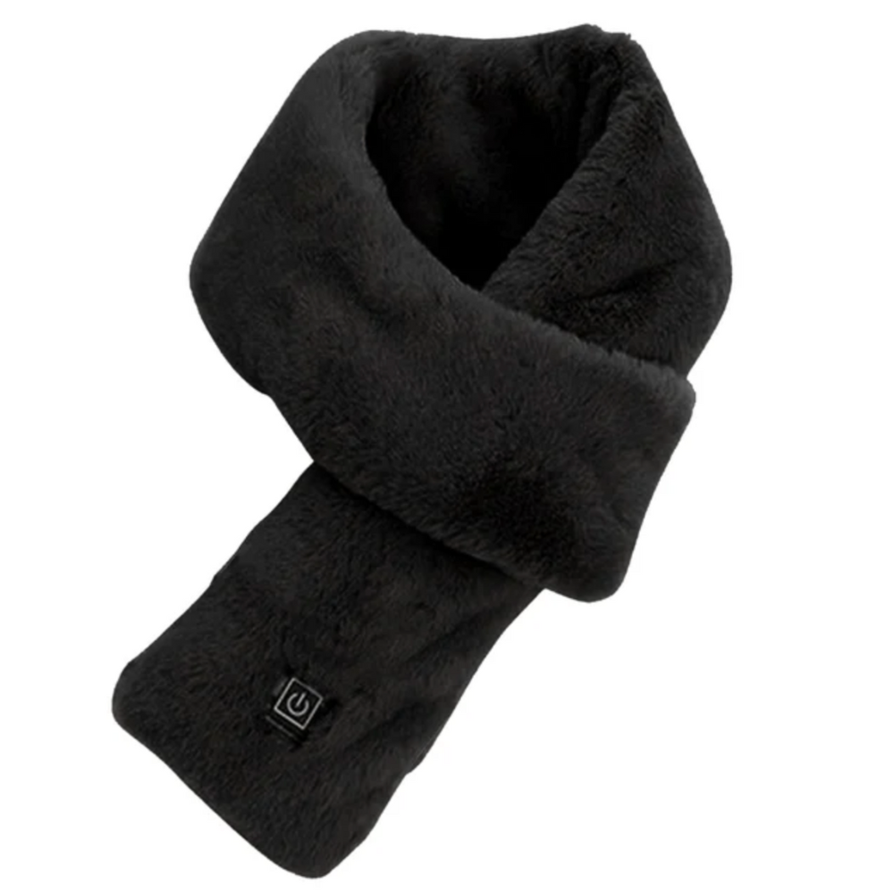 Skanto | Heated Faux Fur Scarf UK – Rechargeable USB Winter Scarf, Soft Thermal Neck Warmer