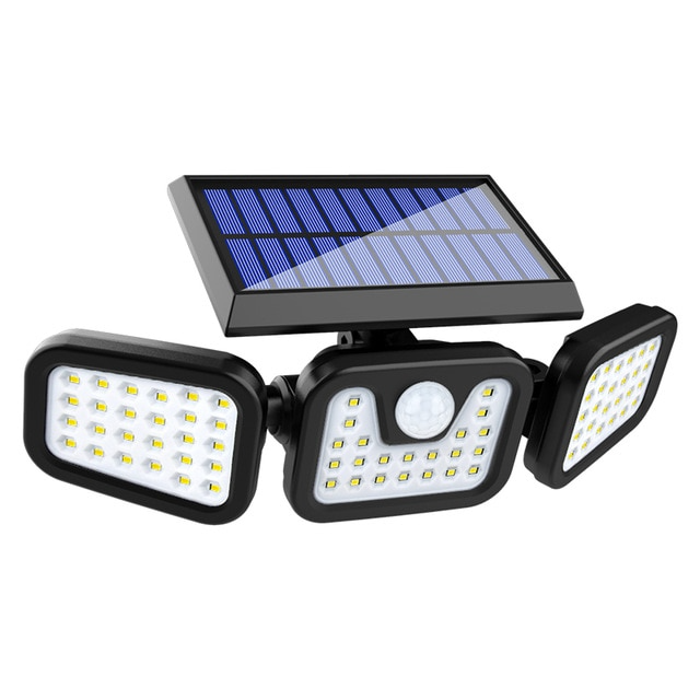 Skanto | Solar LED Floodlight with Motion Sensor – 3-Beam Outdoor Lighting for Garden, Driveway, and Garage