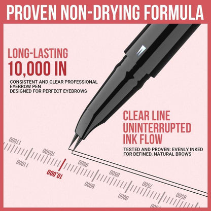 Skanto | 2-in-1 Dual-Ended Eyebrow Pencil with Micro-Fork Tip Applicator and Precision Brush Tip