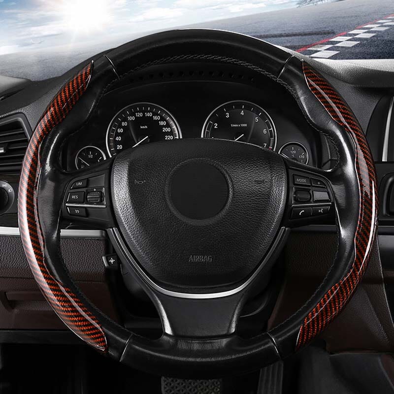 BowLift | Universal Laser Carbon Fiber Pattern Steering Wheel Cover