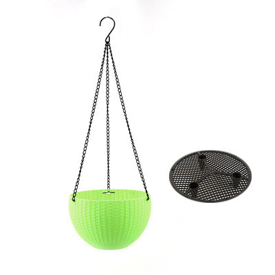 BowLift | Woven hanging basket for plants with chain – Ideal for balcony and garden