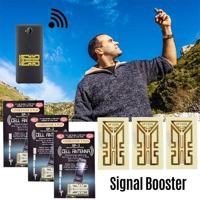 Signal booster for mobile phones