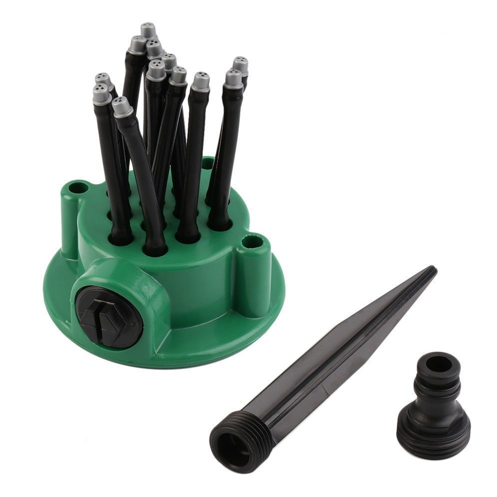 Kalsten | 12-in-1 Garden Irrigation System – Adjustable Sprinkler with 360-Degree Irrigation