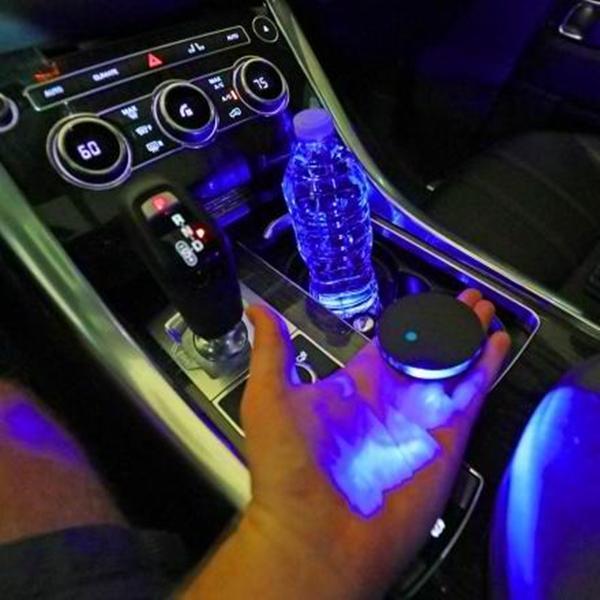BowLift | Solar Powered LED Car Cup Holder Lights (2-Pack)