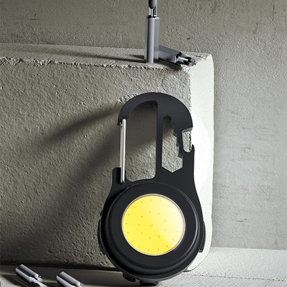 Brehn | Portable rechargeable multi-function lamp on a keyring, with screwdriver, window breaker, bottle opener