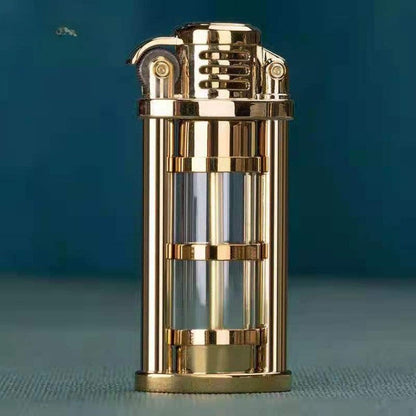 Transparent Windproof Metal Kerosene Flame Fusion Lighter | Kalsten