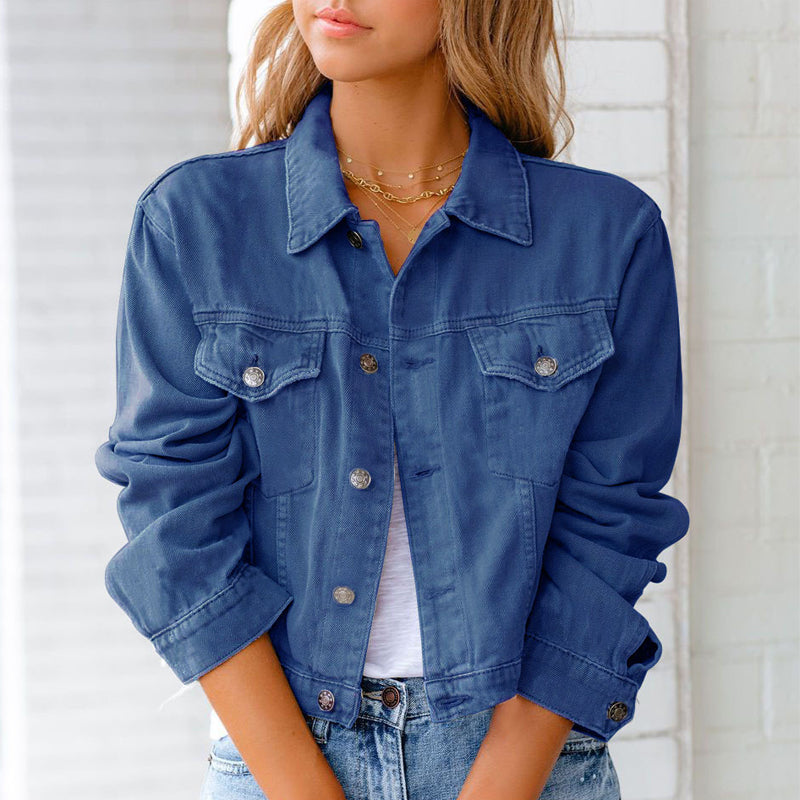 Skanto | 2022 Women's Long Sleeve Casual Jacket Denim Jacket