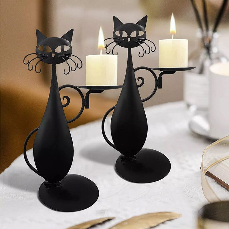 Skanto | Black Cat Candle Holder