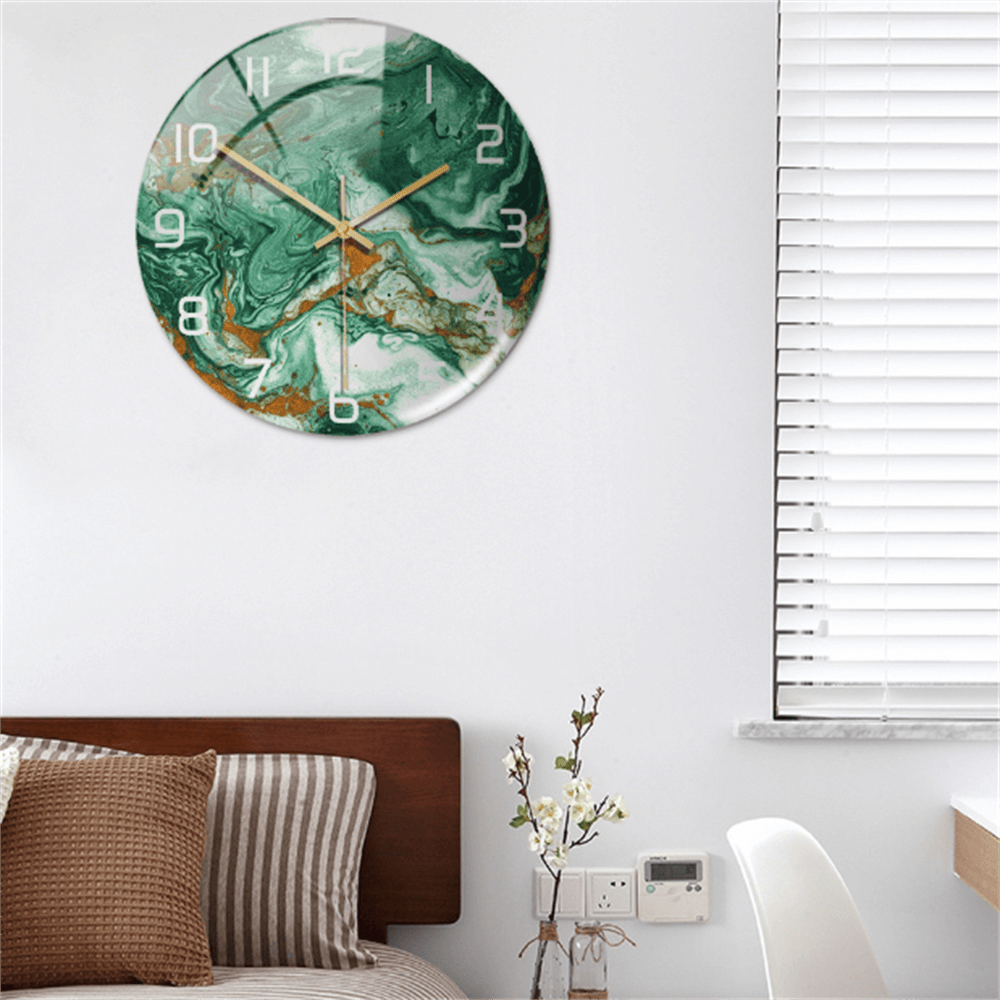 Skanto | Stylish Marble Wall Clock with Silent Mechanism