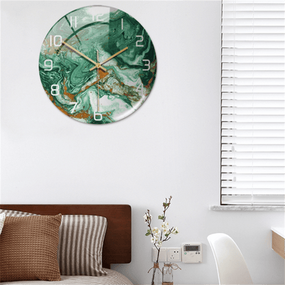 Skanto | Stylish Marble Wall Clock with Silent Mechanism