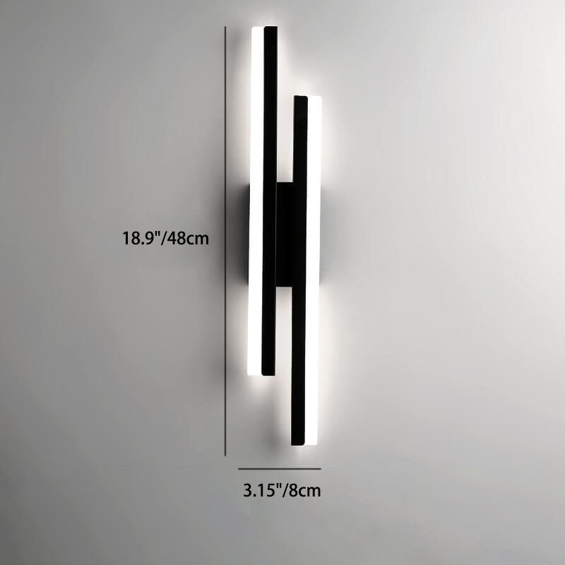 Skanto | LuxLine Modern LED Wall Lamp | Minimalist Design | Iron & Acrylic | Dimmable Light