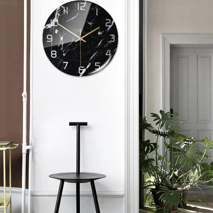 Skanto | Stylish Marble Wall Clock with Silent Mechanism