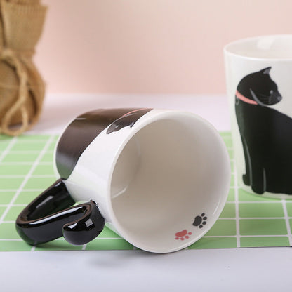 Skanto | Cute Handmade Black Cat Lucky Coffee Mug