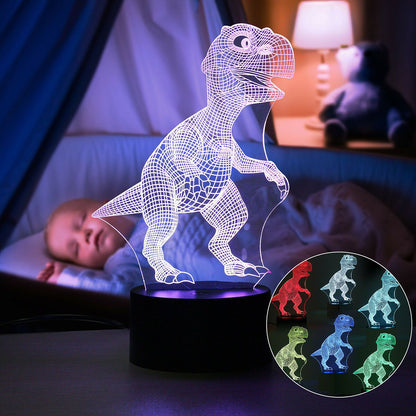 Skanto | Dinosaur Night Light - 3D Dinosaur Lamp - T Rex Night Light