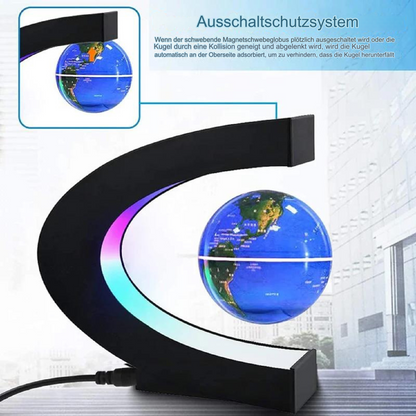 Skanto | Armstrong | Magnetic Levitation Floating Globe Lamp with LED World Map