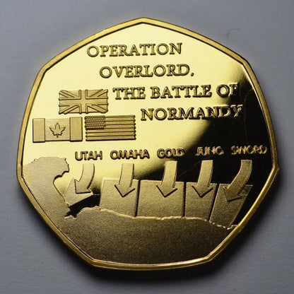 BowLift | D-DAY LANDINGS 1944 24ct Gold Commemorative Coin