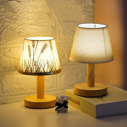 Skanto | Skanto Vintage Linen Lampshade 1-Light LED Table Lamp