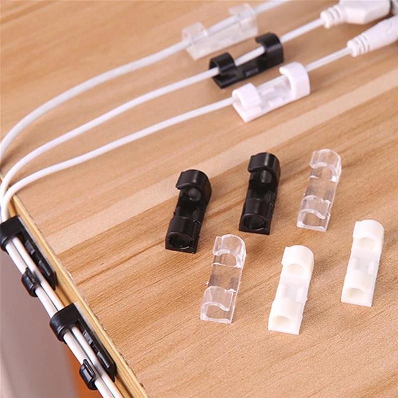 Self-adhesive plastic wire/cable clips | Karnz