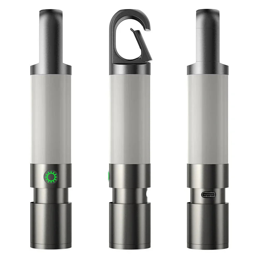 Skanto | LED Flashlight with Multicolor Filters – Rechargeable USB-C Lamp with Camping and Emergency Light Function