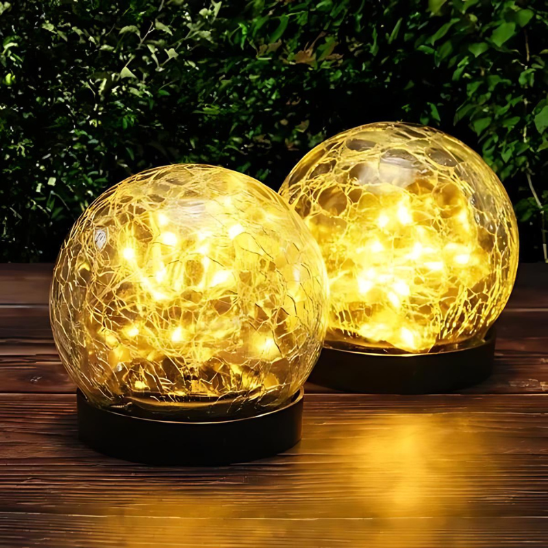 Waterproof Solar LED Outdoor Light with enchanting floral pattern