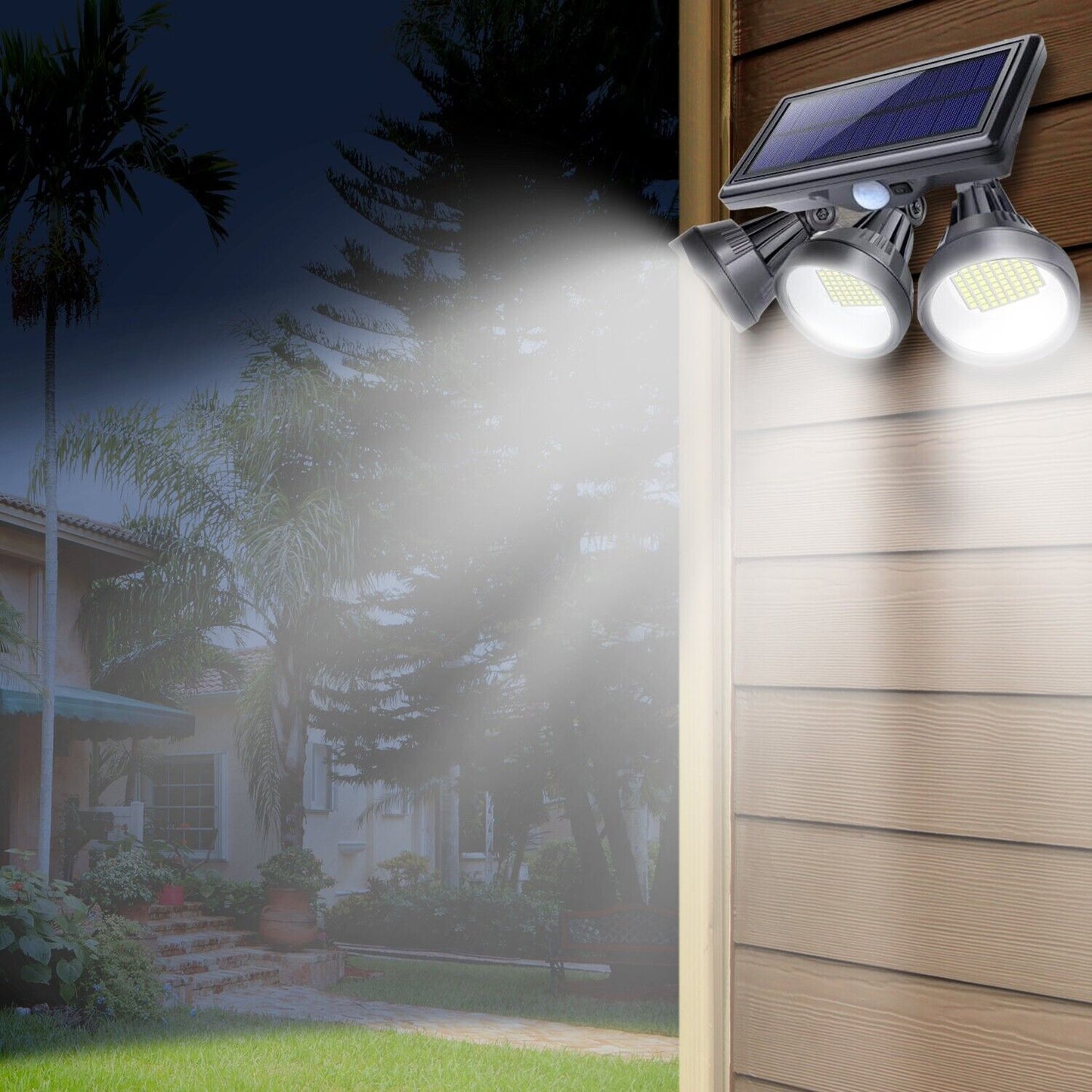 Skanto | Solar Outdoor Security Floodlight with Motion Sensor