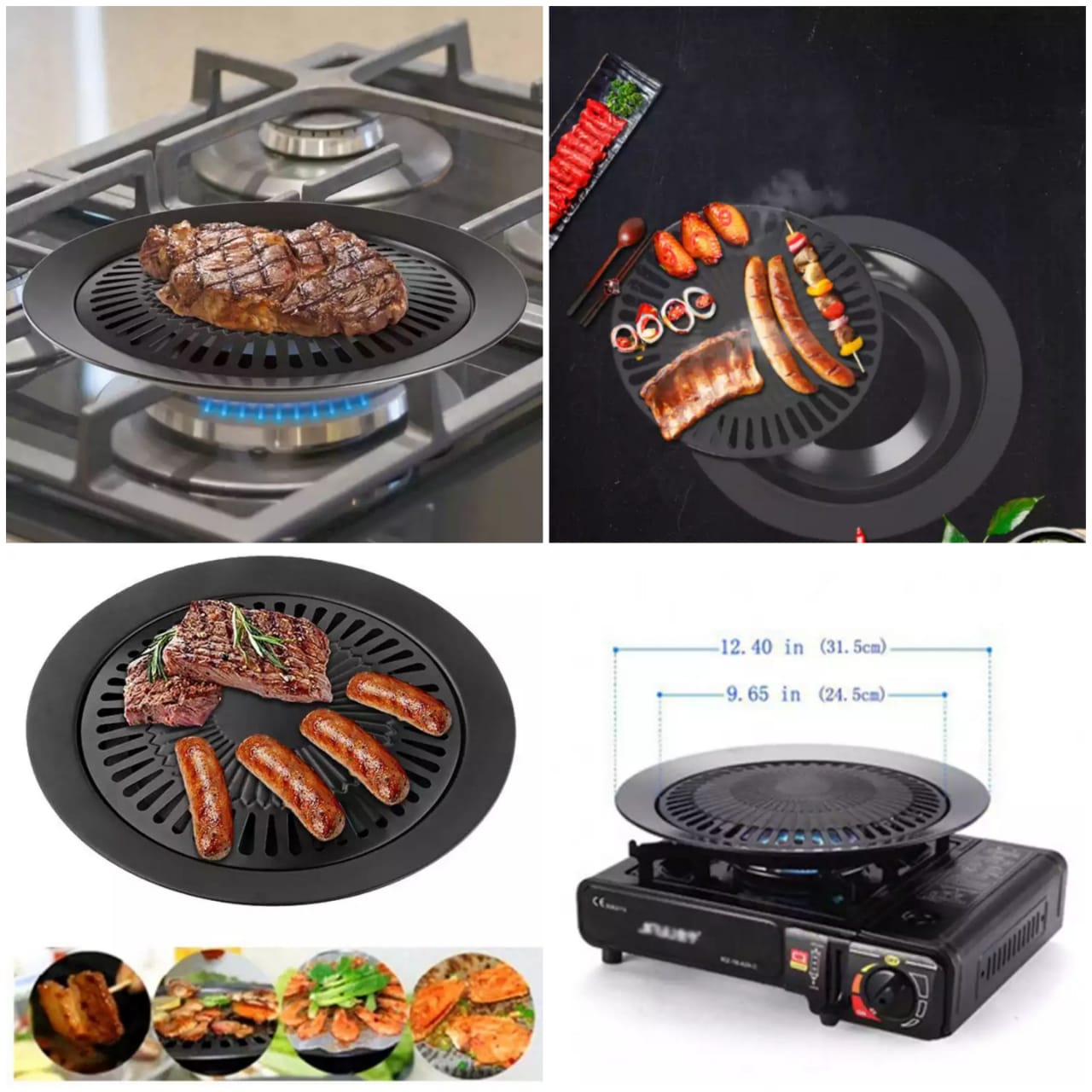 BBQ Grill Pan - Stove-Top BBQ Grill Pan Bowlift