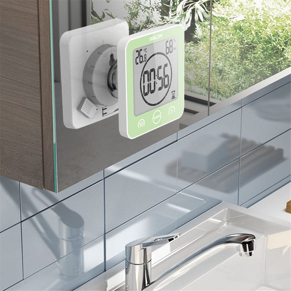 Waterproof Shower Clock - Always on time, even in the bathroom! | Bowlift