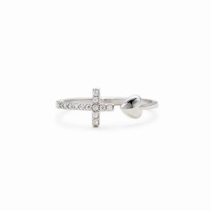 Skanto | Love S925 Sterling Silver Cross Ring