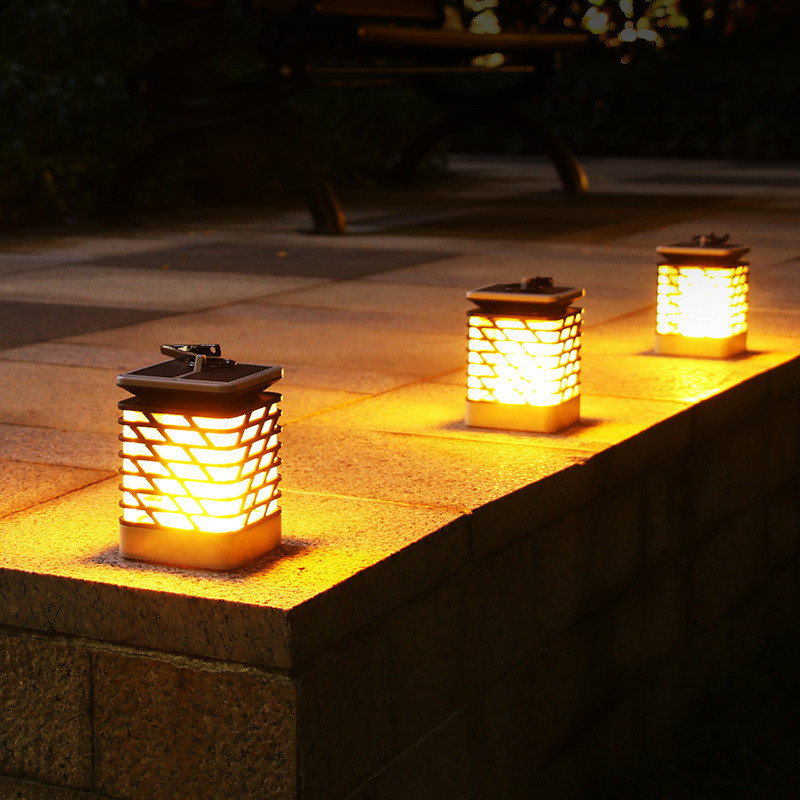 Skanto | Solar-Powered LED Garden Lantern with Ribbed Design – Decorative Outdoor Lighting for Garden